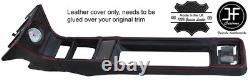 Red Stitch Centre Console Covers Leather Fits Ford Cortina Mk1 Mk2 1600e Gt