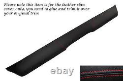 Red Stitch Fits Ford Cortina Mk2 Top Dash Dashboard Leather Skin Cover