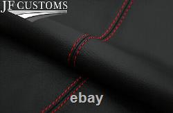 Red Stitch Leather 2x Rear Door Card Covers Fits Ford Cortina Mk2 4dr