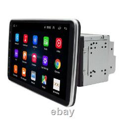 Rotatable 10.1in Android 9.1 Double DIN 4-Core GPS WiFi Car Stereo MP5 Player FM