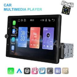 Rotatable Car Stereo Radio Carplay Android Auto 10.4 Bluetooth FM With8LED Camera