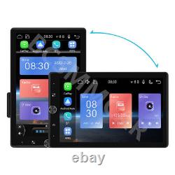 Rotatable Car Stereo Radio Carplay Android Auto 10.4 Bluetooth FM With8LED Camera