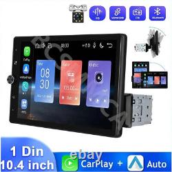 Rotatable Car Stereo Radio Carplay Android Auto 10.4 Bluetooth FM With8LED Camera