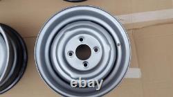 SET OF 4 FORD CORTINA MK2 ESCORT LOTUS GT 5.5j x 13 STEEL WHEEL RIMS