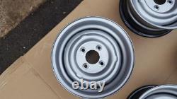 SET OF 4 FORD CORTINA MK2 ESCORT LOTUS GT 5.5j x 13 STEEL WHEEL RIMS