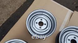 SET OF 4 FORD CORTINA MK2 ESCORT LOTUS GT 5.5j x 13 STEEL WHEEL RIMS