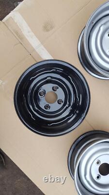 SET OF 4 FORD CORTINA MK2 ESCORT LOTUS GT 5.5j x 13 STEEL WHEEL RIMS