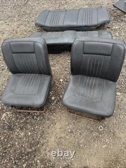 Set Of 1970 Ford Corsair Black Vinyl Seats Will Also Fit Mk2 Cortina 4 Door