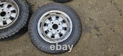 Set Of 4 Original Sports Steel Wheels Escort Mk2 Cortina Mk3 Mk4 Mk5 Dartboard