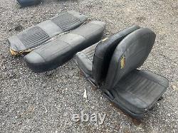 Set Of Mk2 Ford Cortina GT Series 2 Black Seats Front And Rear + Runners Lotus