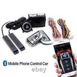 Smart PKE Keyless Car Alarm System Remote Starter Push Start Button Auto Lock