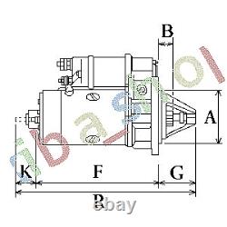 Starter 12v 075kw Fits For D Capri III Escort I Escort II Granada II Scorpio I