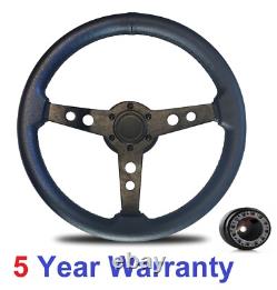 Steering Wheel And Boss Kit Fit Escort Mk1 Capri Triumph Sprite Mg Austin Healey