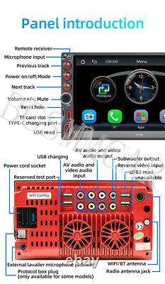 Stereo Car FM Radio MP5 Multimedia Player Double 2 DIN Touch Screen For Carplay