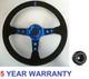 Suede Deep Dish Steering Wheel And Boss Kit Hub Fit Mazda Escort Cortina Mk1 Mk2