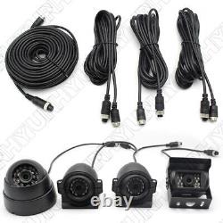 Truck Van Bus Car Vehicle DVR Video Recorder Box&7Monitor CCD Front Rear Camera