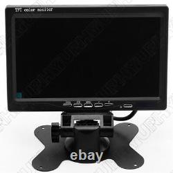 Truck Van Bus Car Vehicle DVR Video Recorder Box&7Monitor CCD Front Rear Camera