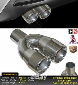 UNIVERSAL PERFORMANCE STAINLESS STEEL TAILPIPE 2.5 / 3.5 LEFT Ford 1