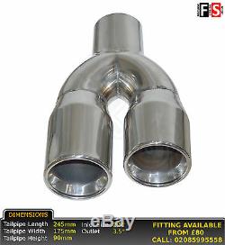 UNIVERSAL PERFORMANCE STAINLESS STEEL TAILPIPE PAIR 2.5 / 3.5 Ford 1