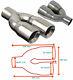 Universal Stainless Steel Exhaust Tailpipe Pair 2.5 Yfx-0225-sp3ford 1