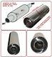 Universal T304 Stainless Steel Exhaust Performance Silencer 12x5x 58mm- Frd1