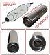 Universal T304 Stainless Steel Exhaust Performance Silencer 17x5x 52mm- Frd1