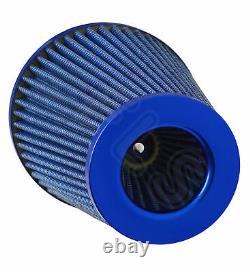 Universal Performance Cold Air Feed Pipe Air Filter Kit Blue 2103bf-frd1