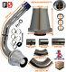 Universal Performance Cold Air Feed Pipe Air Filter Kit Chrome 2103ch-frd1