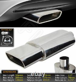 Universal Performance Free Flow Stainless Steel Exhaust Backbox Yfx-0689 Frd1