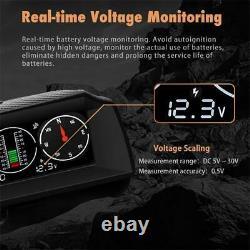 Vehicle GPS Slope Meter Inclinometer Alarm Speed Tilt Pitch Multifunction Gauge