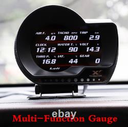 Vehicle OBD2 Multifunction Digital Turbo Boost Oil Pressure Temperature Gauge