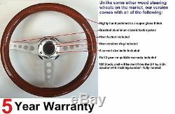 Wood Wooden Steering Wheel And Boss Kit Fit Ford Capri Mk1 Mk2, Cortina, Escort